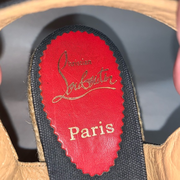 CHRISTIAN LOUBOUTIN size 40 platform wedge heels - Picture 7 of 14